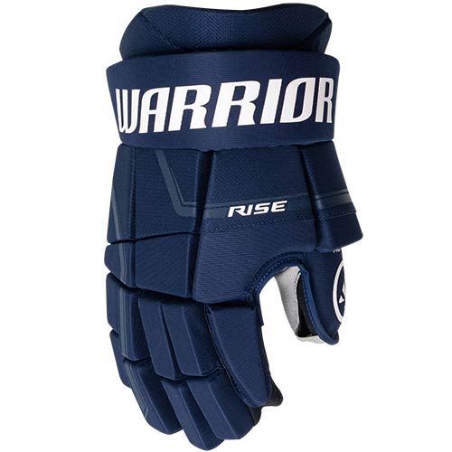 Warrior Rise Gants de hockey sur glace Senior bleu marine