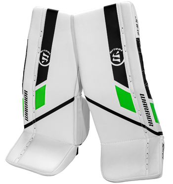 Warrior Ritual G5 goalie pad Bambini white-black-green