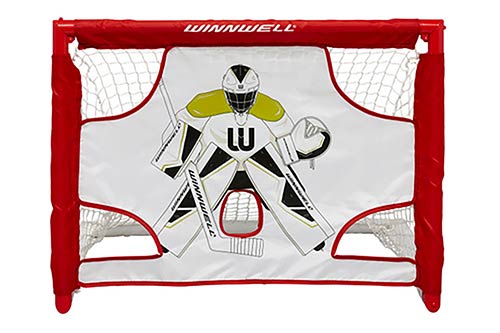 Winnwell ishockey minimål 28" sæt inkl Stav Shooter Taske