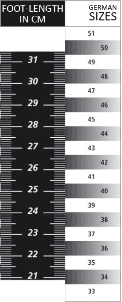 Youth Hockey Skates Size Chart