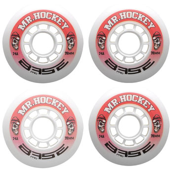 80 mm 72 "Mr Hockey" Pack of 4 Indoor Inline 74A Roller Skate Wheels 68 76 