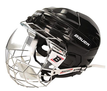 Bauer IMS 5.0 helmet + BoSport Face Shield Senior als Bund