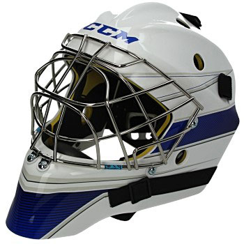CCM AXIS A1.5 Goalie mask Senior white-royal