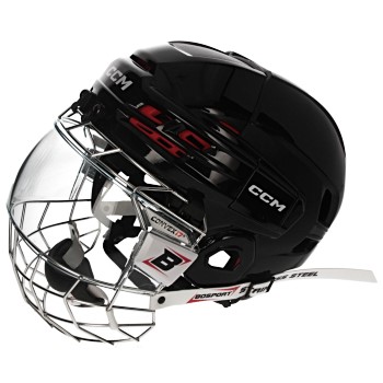 CCM Tacks 70 helmet black + Bosport Convex17 visor and cage