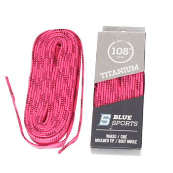 Laces waxed 274cm pink