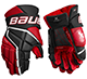 Bauer Vapor 3X Handschuhe Senior schwarz-rot