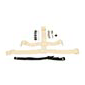 CCM Backplate Straps for goaliemask & snaps boutons set