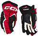 CCM Jetspeed FT680 guante Junior negro-rojo-blanco