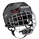 CCM Tacks 70 casco con griglia gioventù nero
