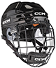 CCM Tacks 720ishockeyhjelm Combo med gitter Senior svart
