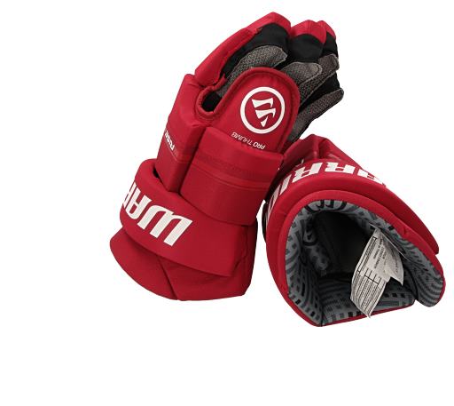Warrior Rise Senior Hockey Gloves - Size 14 Black Ice Hockey Gloves