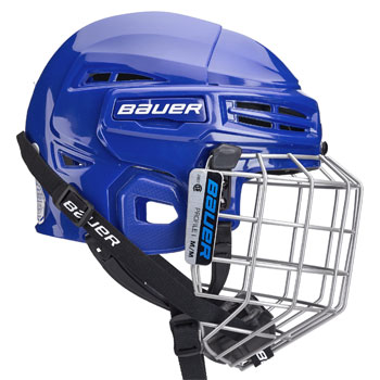 Bauer IMS 5.0 helmet combo (incl. cage) blue (3)